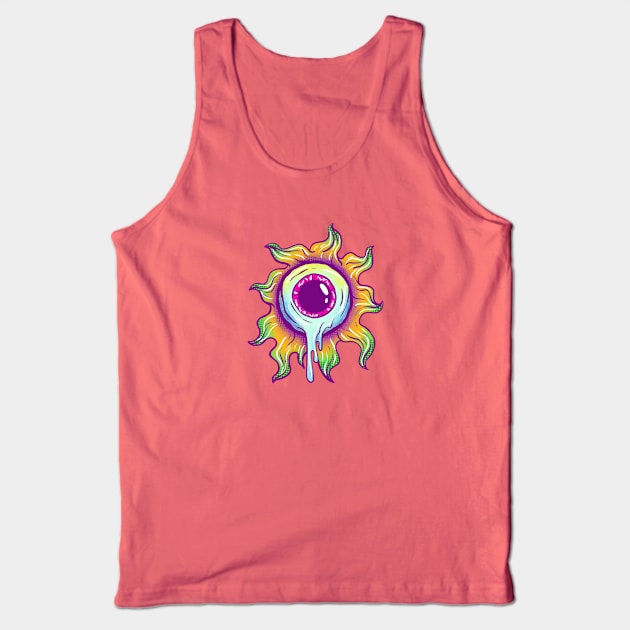 Trippy Melted Eye Tank Top by yogisnanda